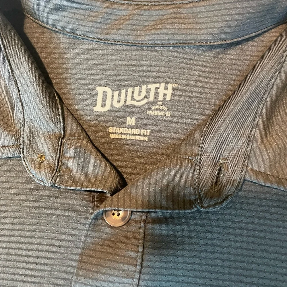 Duluth Trading Co. Men’s Funk No! Polo Shirt, Size Medium, Gray - Picture 3 of 6